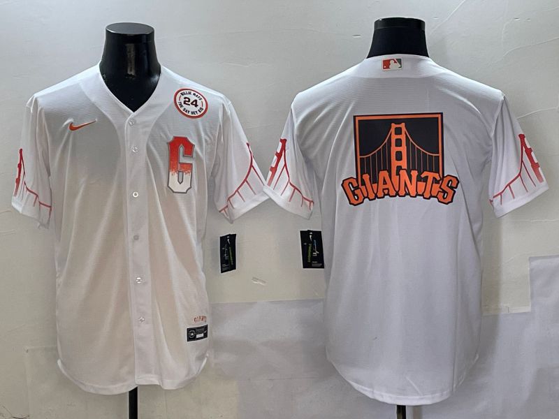 Men San Francisco Giants Blank White Game Nike 2025 MLB Jersey style 7->san francisco giants->MLB Jersey